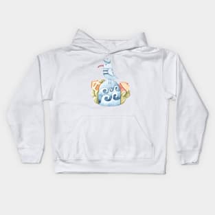 Watercolor cute hand painted seagull illustration Kids Hoodie